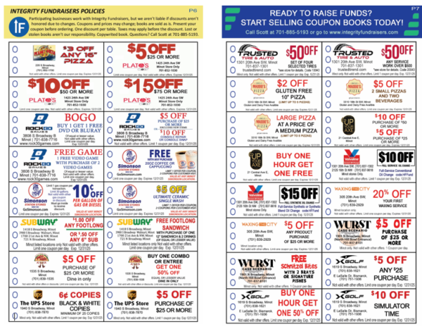 2024-25 Minot Coupon Book