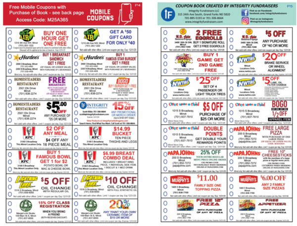 2024-25 Minot Coupon Book