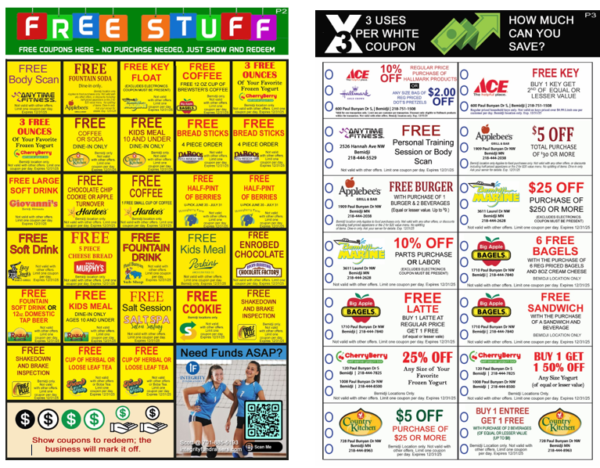 Bemidji coupon book